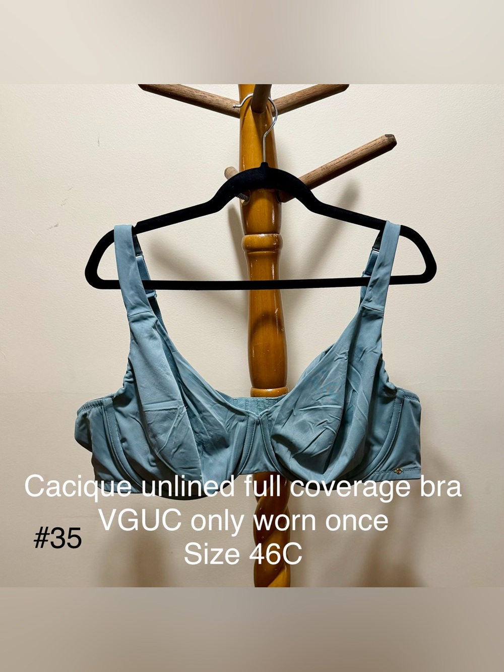 Cacique unlined full coverage bra